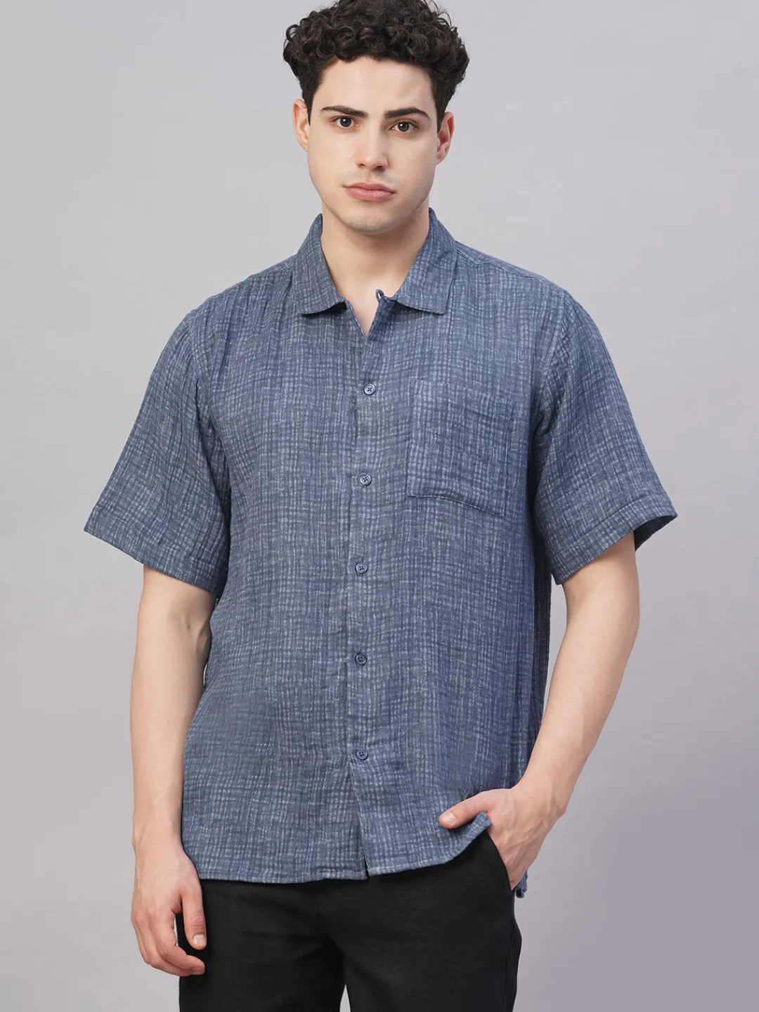 Women Cottonworld Solid | Solid^Men's 100% Cotton Regular Fit Shirt