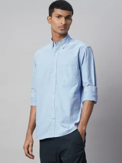 Women Cottonworld Solid | Solid^Men's 100% Cotton Regular Fit Shirt