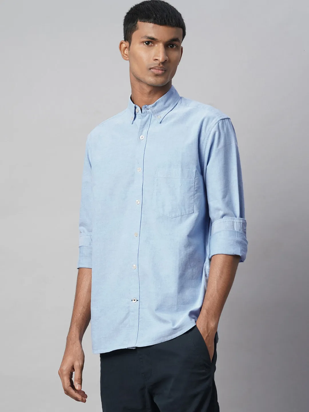Women Cottonworld Solid | Solid^Men's 100% Cotton Regular Fit Shirt