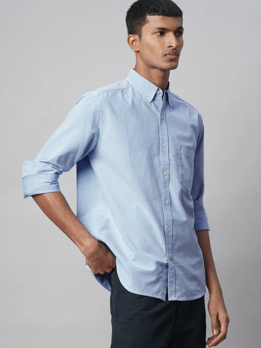 Women Cottonworld Solid | Solid^Men's 100% Cotton Regular Fit Shirt
