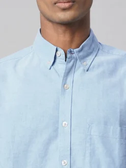 Women Cottonworld Solid | Solid^Men's 100% Cotton Regular Fit Shirt