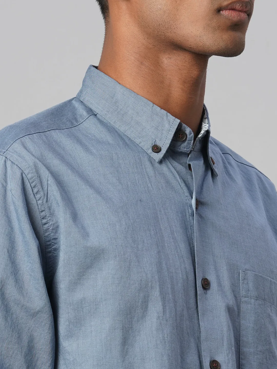Women Cottonworld Solid | Solid^Men's 100% Cotton Regular Fit Shirt
