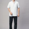 Women Cottonworld 100% Linen Shirts | 100% Linen Shirts^Men's 100% Linen Regular Fit Shirt