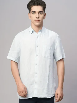 Women Cottonworld 100% Linen Shirts | 100% Linen Shirts^Men's 100% Linen Regular Fit Shirt
