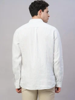 Women Cottonworld 100% Linen Shirts | 100% Linen Shirts^Men's 100% Linen Regular Fit Shirt