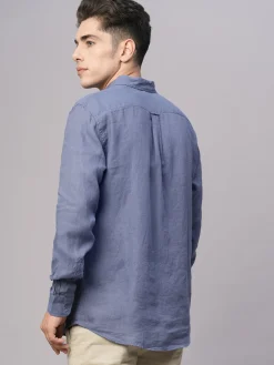 Women Cottonworld 100% Linen Shirts | 100% Linen Shirts^Men's 100% Linen Regular Fit Shirt
