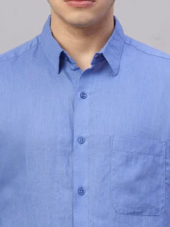 Women Cottonworld 100% Linen Shirts | 100% Linen Shirts^Men's 100% Linen Regular Fit Shirt