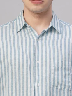 Women Cottonworld 100% Linen Shirts | 100% Linen Shirts^Men's 100% Linen Regular Fit Shirt