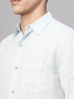 Women Cottonworld 100% Linen Shirts | 100% Linen Shirts^Men's 100% Linen Regular Fit Shirt