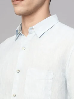Women Cottonworld 100% Linen Shirts | 100% Linen Shirts^Men's 100% Linen Regular Fit Shirt