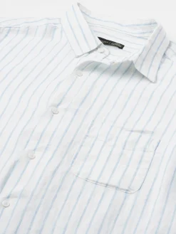 Women Cottonworld 100% Linen Shirts | 100% Linen Shirts^Men's 100% Linen Regular Fit Shirt