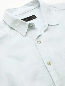 Women Cottonworld 100% Linen Shirts | 100% Linen Shirts^Men's 100% Linen Regular Fit Shirt