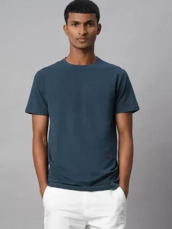 Cottonworld Men | Regular Fit^Men's Cotton Bamboo Elastane Regular Fit Tshirt