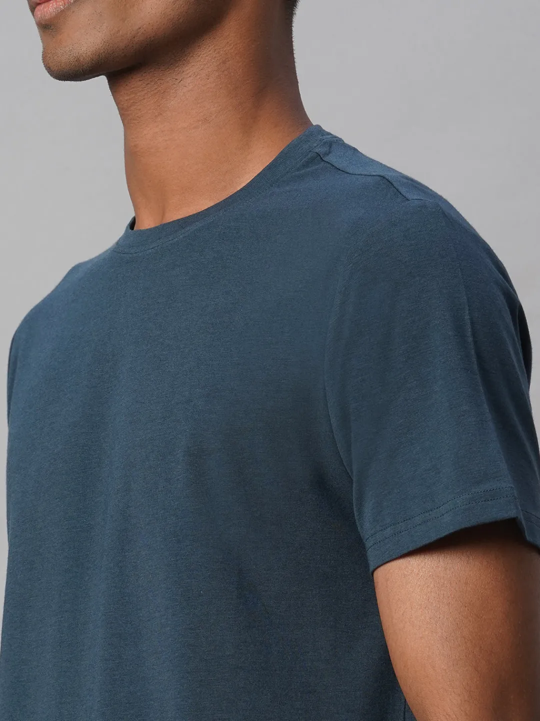 Cottonworld Men | Regular Fit^Men's Cotton Bamboo Elastane Regular Fit Tshirt