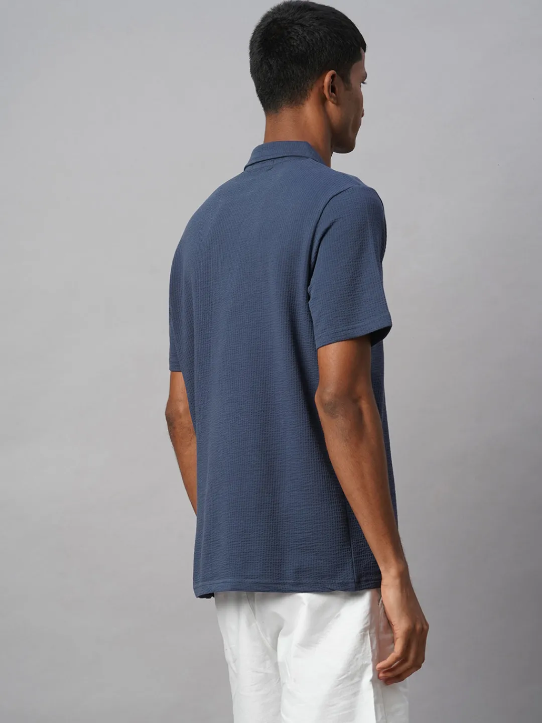 Cottonworld Regular Fit | Polo^Men's Cotton Elastane Regular Fit Tshirt