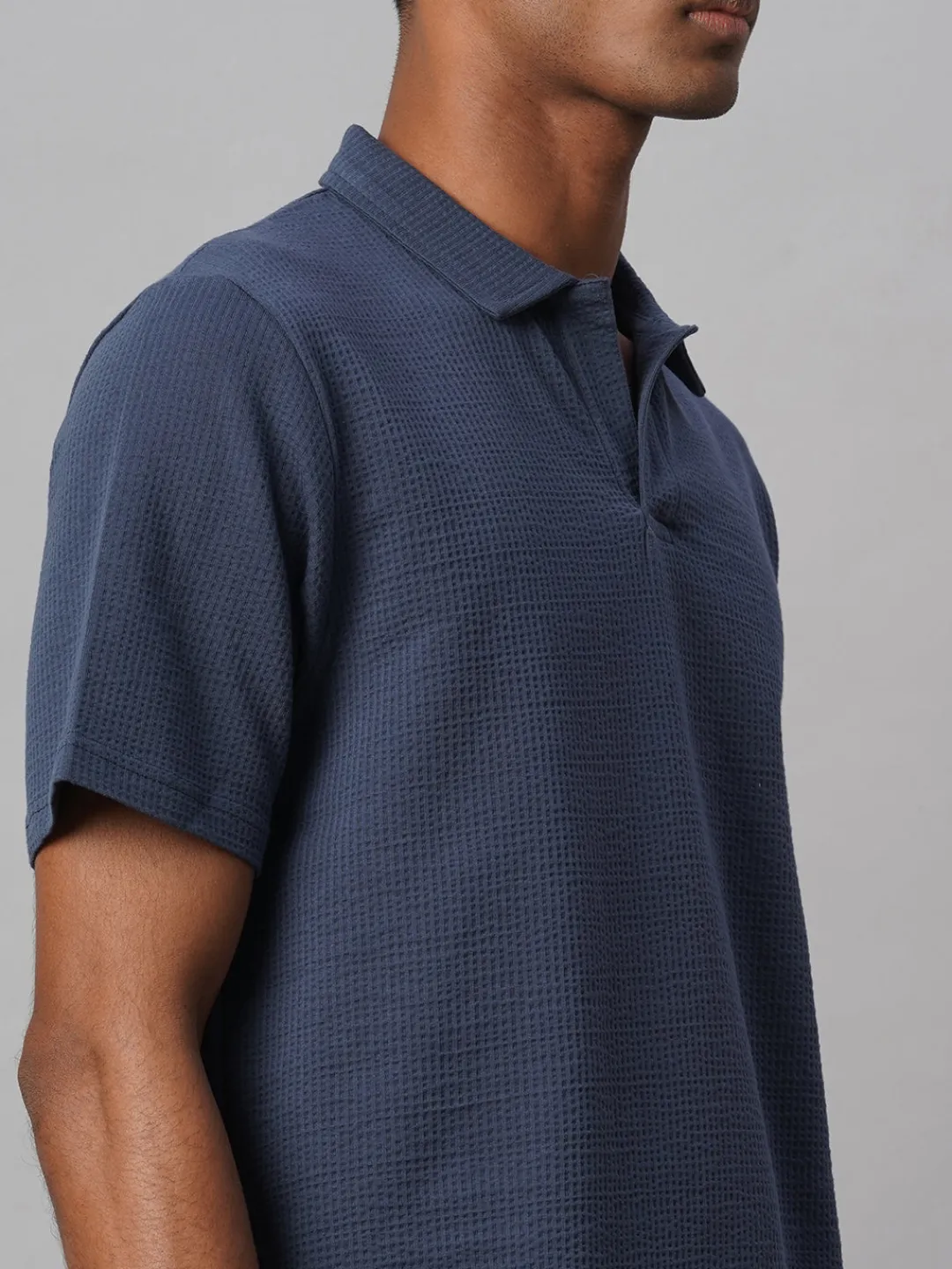 Cottonworld Regular Fit | Polo^Men's Cotton Elastane Regular Fit Tshirt