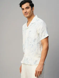 Women Cottonworld Print | Print^Men's Cotton Loose Fit Printed Shirt