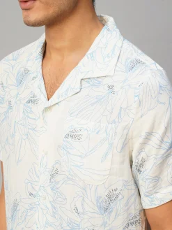 Women Cottonworld Print | Print^Men's Cotton Loose Fit Printed Shirt