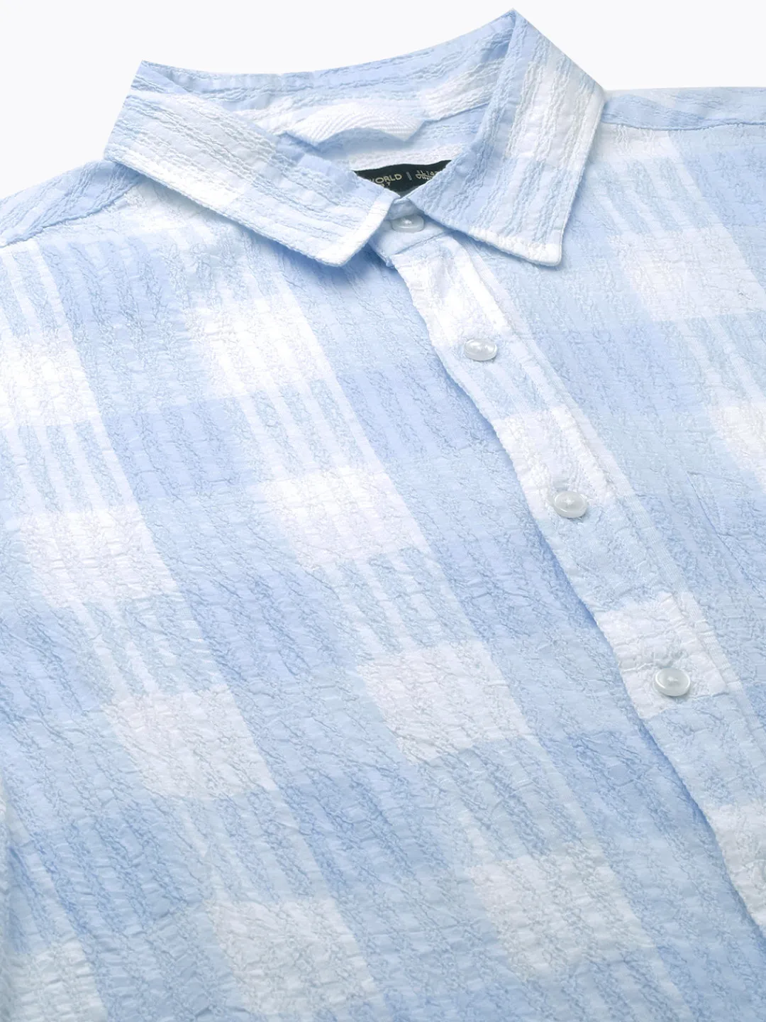 Women Cottonworld Checkered | Checkered^Men's Cotton Lycra Regular Fit Shirt