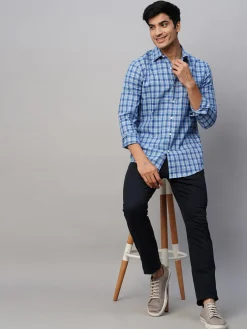 Women Cottonworld Checkered | Checkered^Men's Cotton Regular Fit Checked Shirt