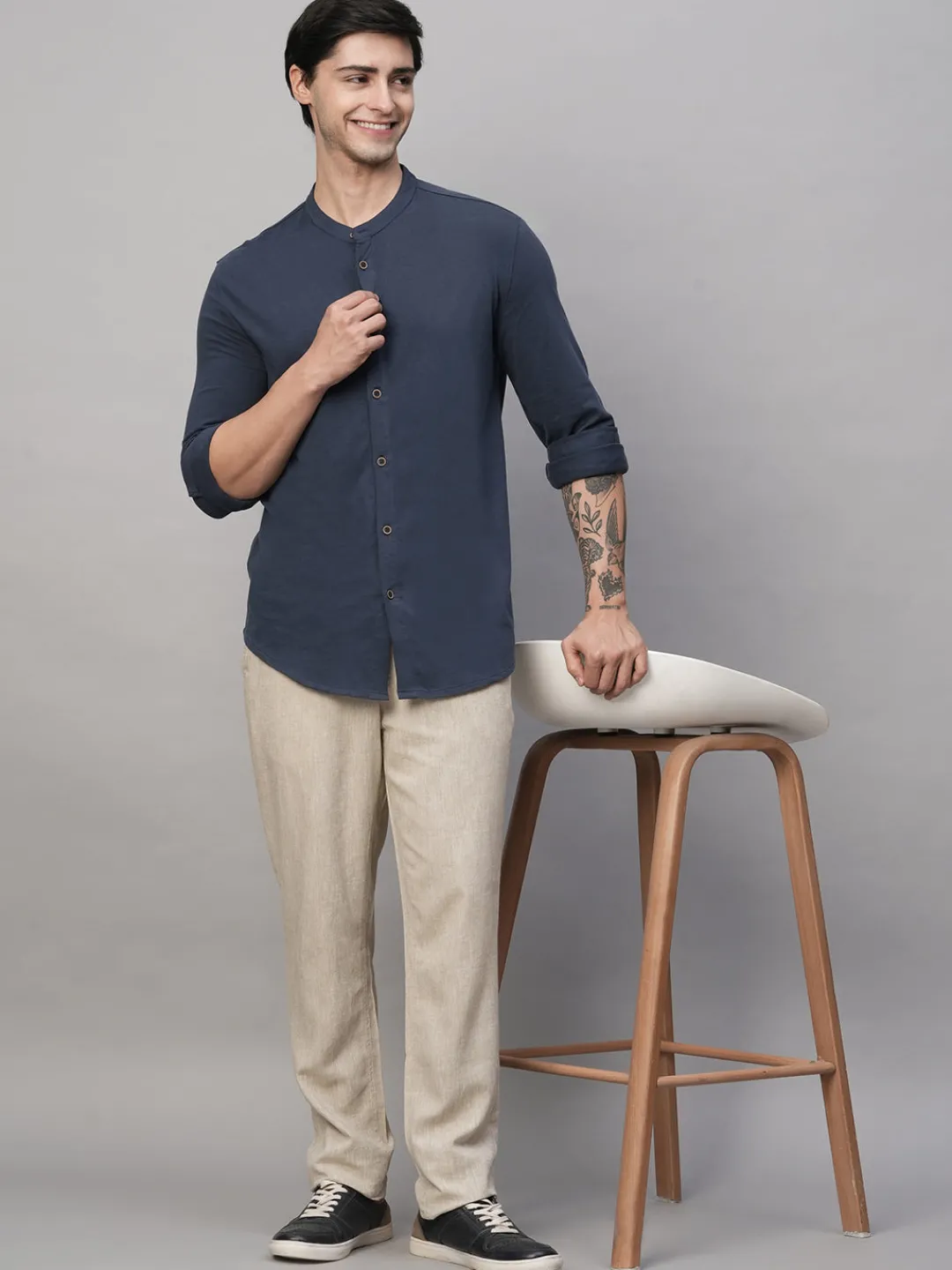 Cottonworld Regular Fit^Men's Cotton Regular Fit Tshirt