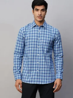 Women Cottonworld Checkered | Checkered^Men's Cotton Regular Fit Checked Shirt