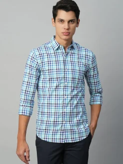 Women Cottonworld Checkered | Checkered^Men's Cotton Regular Fit Checked Shirt