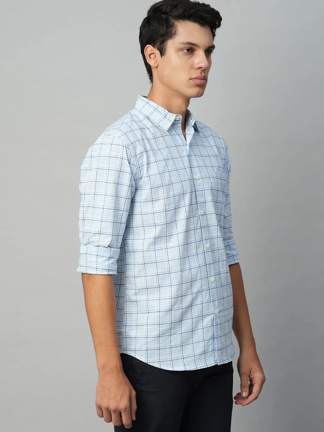 Women Cottonworld Checkered | Checkered^Men's Cotton Regular Fit Checked Shirt