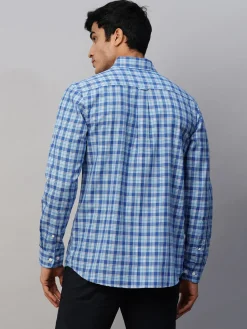 Women Cottonworld Checkered | Checkered^Men's Cotton Regular Fit Checked Shirt