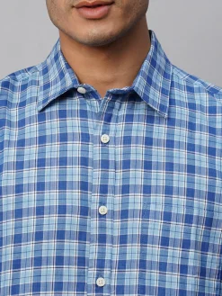 Women Cottonworld Checkered | Checkered^Men's Cotton Regular Fit Checked Shirt