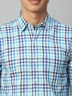 Women Cottonworld Checkered | Checkered^Men's Cotton Regular Fit Checked Shirt