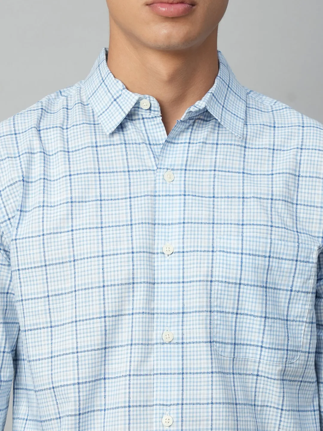 Women Cottonworld Checkered | Checkered^Men's Cotton Regular Fit Checked Shirt
