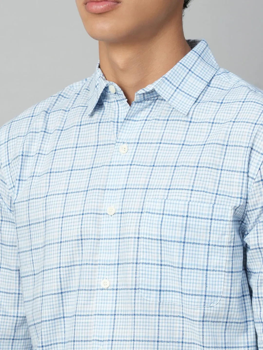 Women Cottonworld Checkered | Checkered^Men's Cotton Regular Fit Checked Shirt