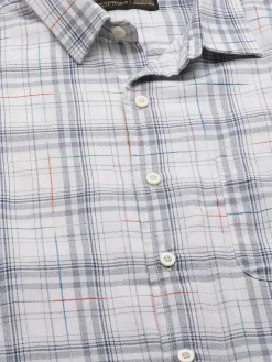 Women Cottonworld Checkered | Checkered^Men's Cotton Regular Fit Checked Shirt
