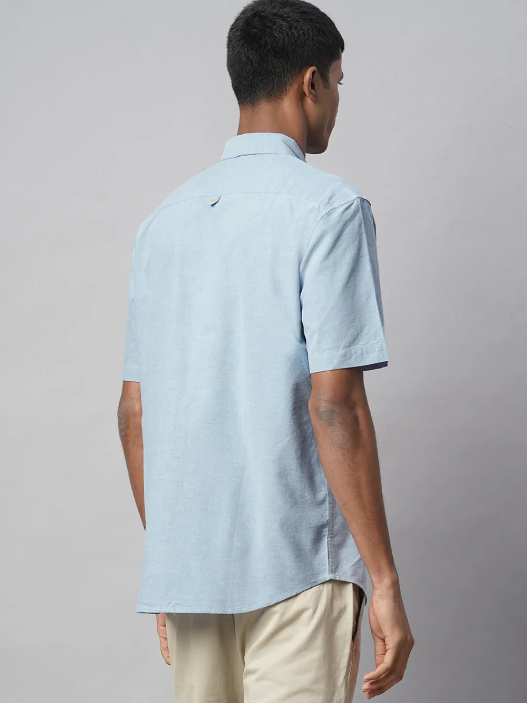 Women Cottonworld Solid | Solid^Men's Oxford 100% Cotton Regular Fit Shirt