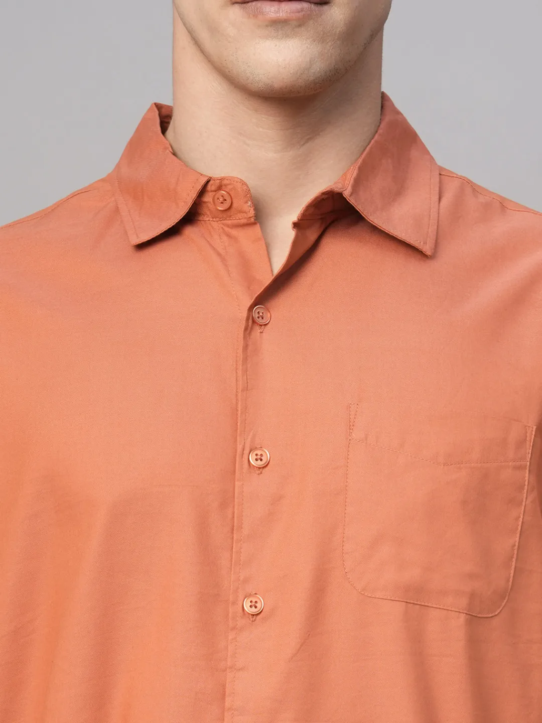 Women Cottonworld Solid | Solid^Men's Cotton Modal Loose Fit Shirt