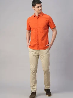 Women Cottonworld Solid | Solid^Men's Cotton Regular Fit Shirt