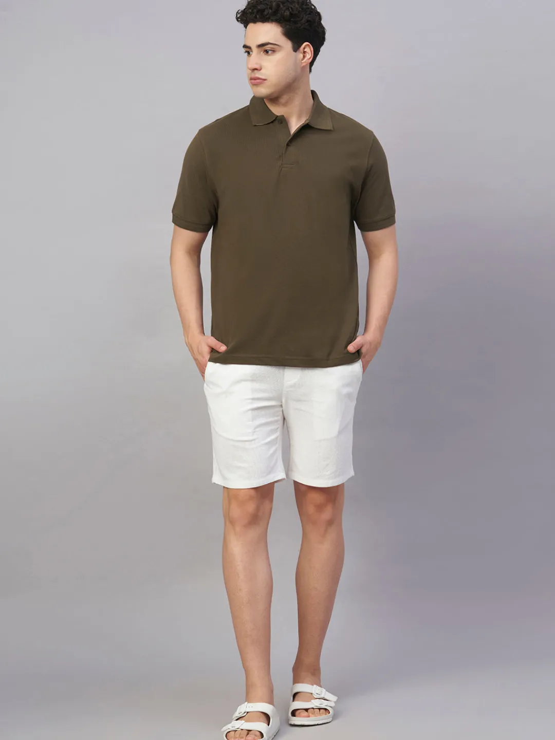 Cottonworld Regular Fit | Polo^Men's 100% Cotton Regular Fit Tshirt