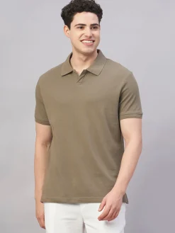 Cottonworld Regular Fit | Polo^Men's 100% Cotton Regular Fit Tshirt