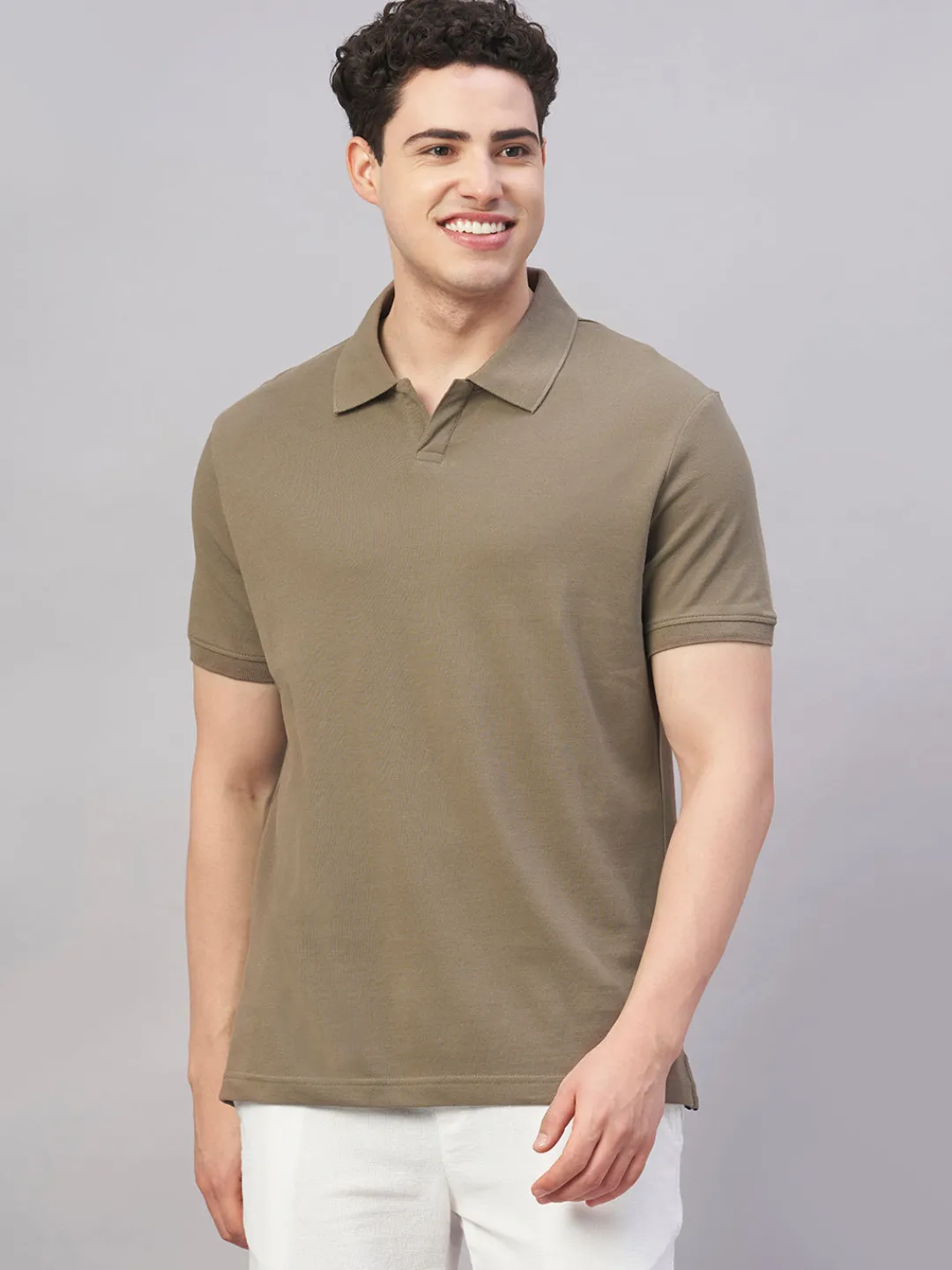 Cottonworld Regular Fit | Polo^Men's 100% Cotton Regular Fit Tshirt