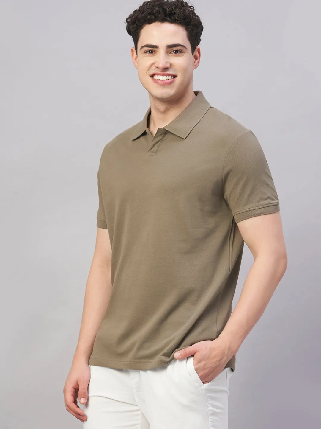 Cottonworld Regular Fit | Polo^Men's 100% Cotton Regular Fit Tshirt