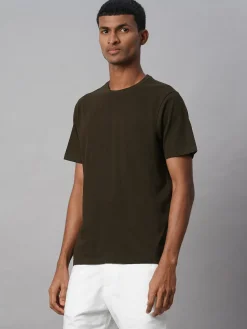 Cottonworld Basic | Round Neck^Men's 100% Cotton Regular Fit Tshirt