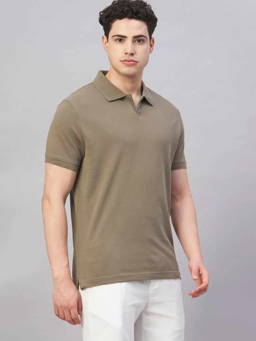 Cottonworld Regular Fit | Polo^Men's 100% Cotton Regular Fit Tshirt
