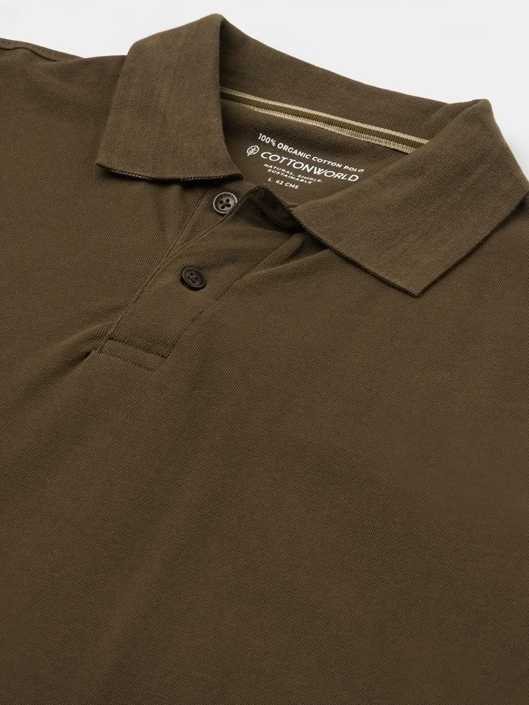 Cottonworld Regular Fit | Polo^Men's 100% Cotton Regular Fit Tshirt