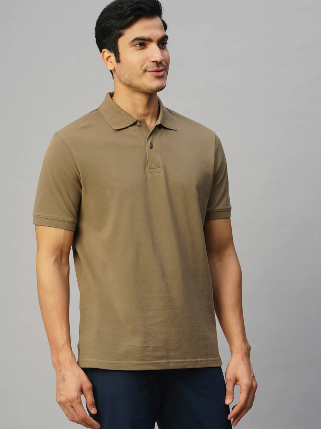 Cottonworld Regular Fit | Polo^Men's Cotton Regular Fit Tshirt