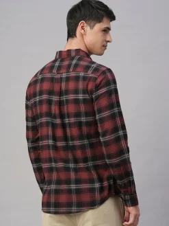 Women Cottonworld Checkered | Checkered^Men's Cotton Regular Fit Shirt