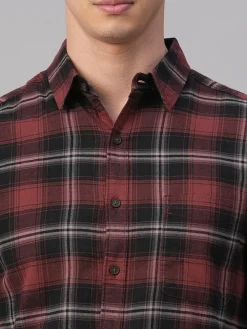 Women Cottonworld Checkered | Checkered^Men's Cotton Regular Fit Shirt
