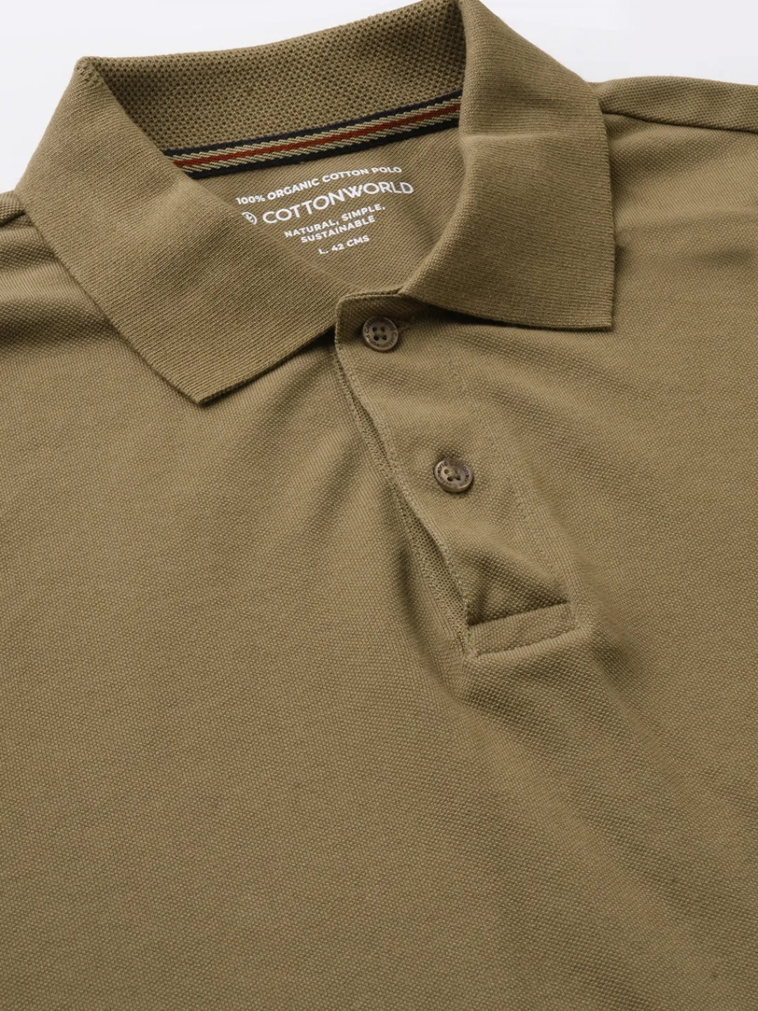 Cottonworld Regular Fit | Polo^Men's Cotton Regular Fit Tshirt