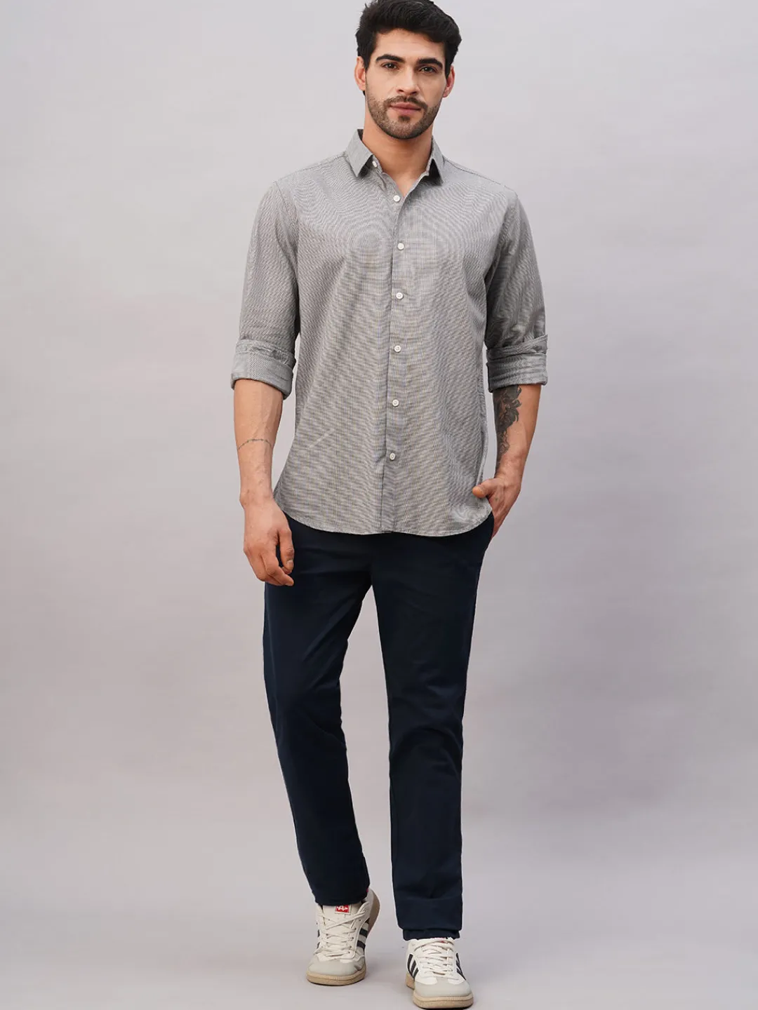 Women Cottonworld Checkered | Checkered^Men's Cotton Slim Fit Shirt