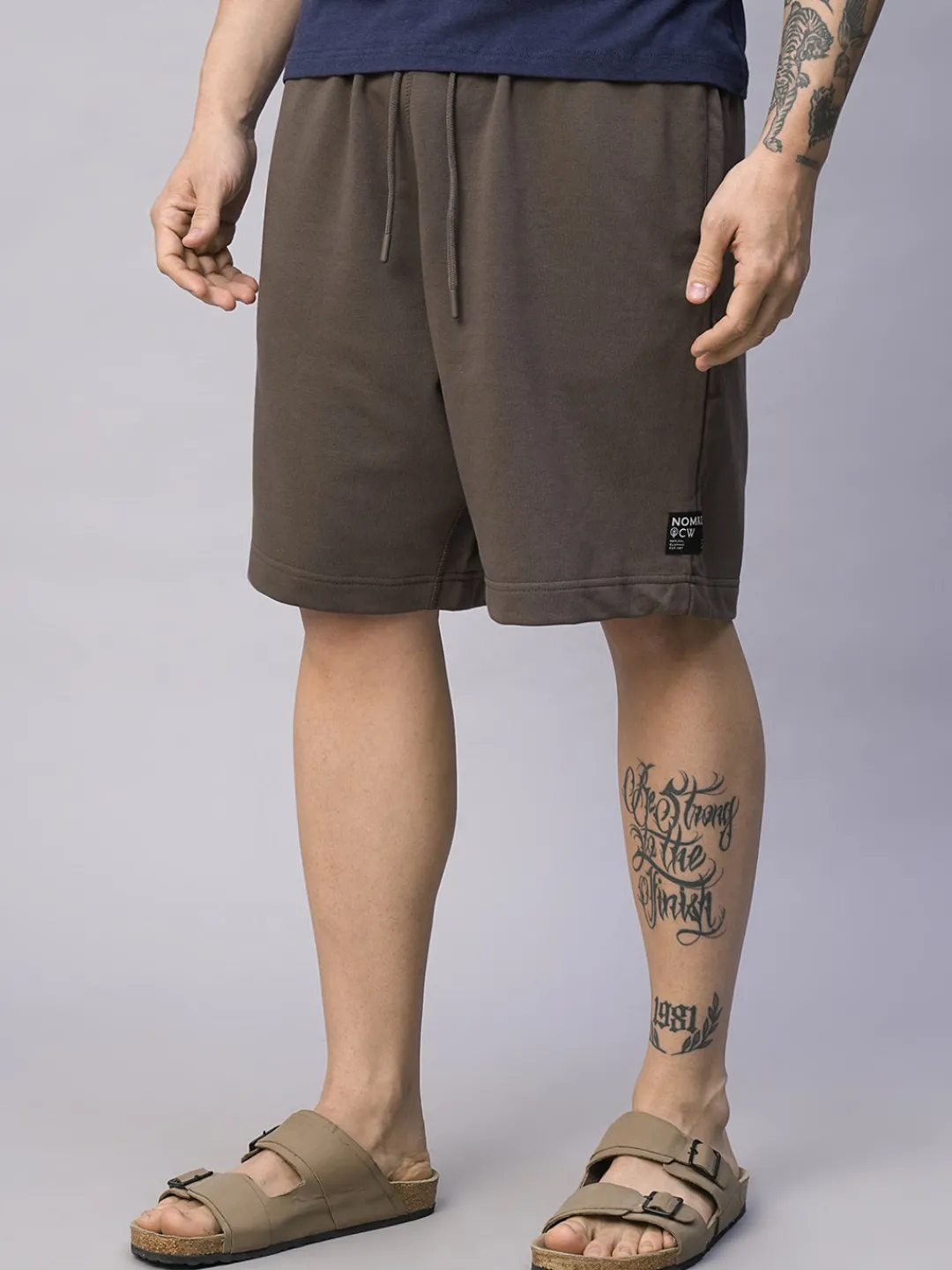 Cottonworld Men^Men's Organic Cotton Regular Fit Shorts